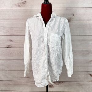 Frank & Eileen Joedy Crinkle Blouse Long Sleeve